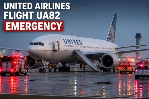 United Airlines Flight UA82 Emergency
