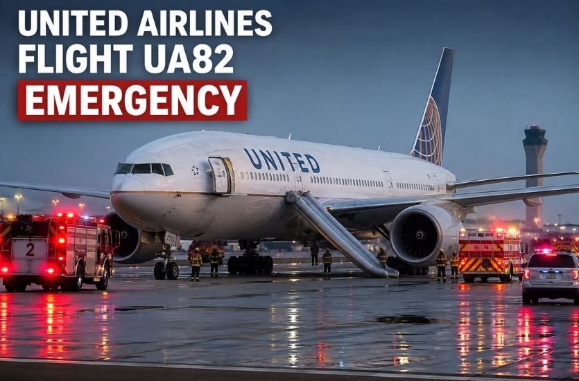 United Airlines Flight UA82 Emergency