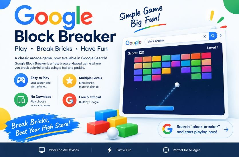 Google Block Breaker