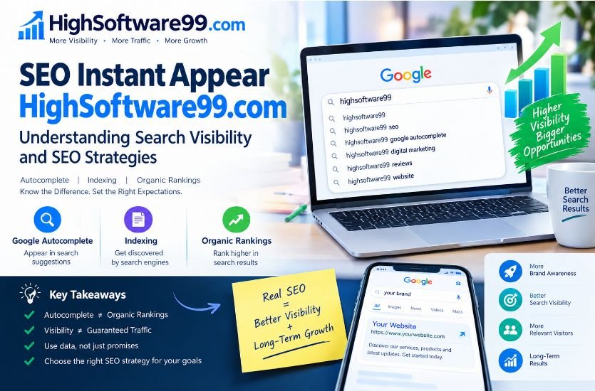 SEO Instant Appear HighSoftware99.com