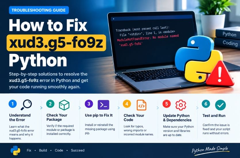 How to Fix xud3.g5-fo9z Python